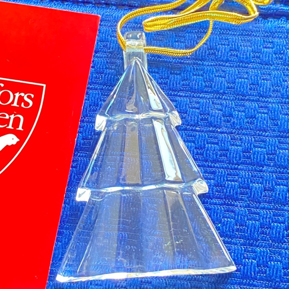 1995 ORREFORS CRYSTAL CHRISTMAS ORNAMENT BRAND NEW WITH TAGS IN ORIGINAL BOX - Picture 5 of 9